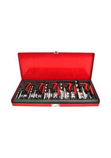 Valkyrie 131 Parça Diş Açma Helicoil Vida Tamir Onarım Seti M5-m12 Profesyonel 1. Kalite