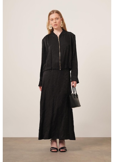 Ftz Women Kadın Kraş Etekli Takım Siyah 31171 Siyah