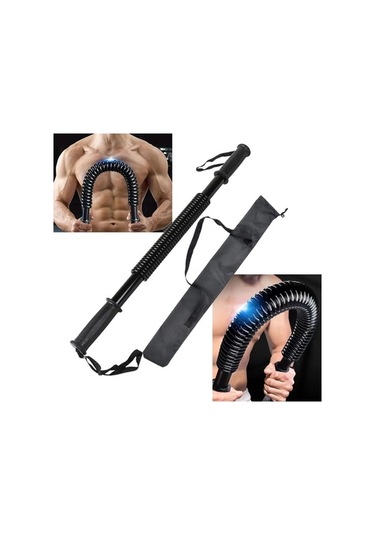 Ganzhoushop Twister Suntek Siyah Power Göğüs Geliştirici Direnç Çubuğu 20kg-53cm Jl Siyah