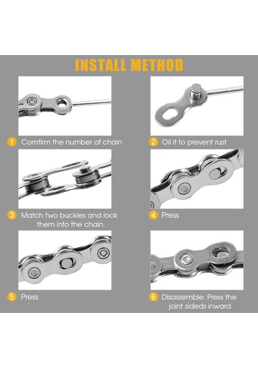 Geeroyoo Ybn 9 Vites Bisiklet Zinciri, Karbon Çelik, 116 Baglanti, Shimano/sram Uyumlu, Hizli Kayma, Anti-koroziv Siyah Çok Renkli