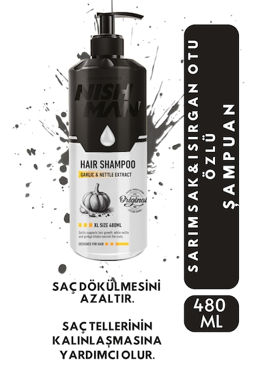 Nıshman Sarımsak Ve Isırgan Otu Özlü Şampuan 480 Ml