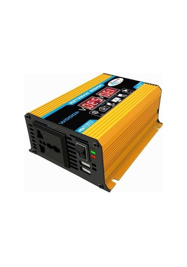 Wondernest Tang Iı Nesil 12v - 220v 4000w Araç İçin Güç Çevirici Invertör Sarı
