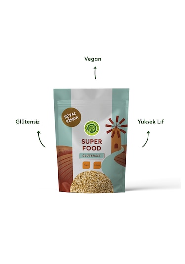 Glütensiz Beyaz Kinoa 500 G