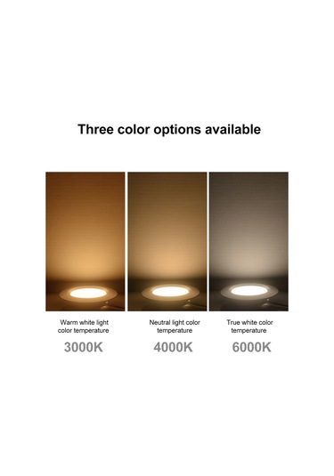 Symbee Gömülü Led Dolap Lambası 3w 3000k Isık 12 Adet Smd2835 Işık Demeti 120 Açılı Beyaz Alüminyum Kasa 55-60mm Delik Uyumlu Dolap/şifonyer/showcase Için Beyaz