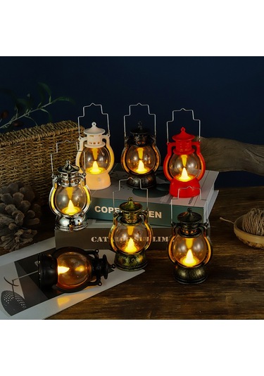 Xindoker Klasik Bakır Renkli Led Feneri - Oyun Sahnaları, Dekor Ve Stüdyo Için Stüdyo Aydınlatma Aracı Diğer