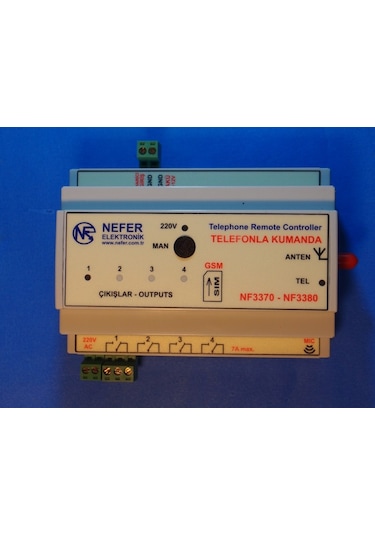 Nefer Nf3371 Gsm Kontrol Telefon Kumanda Pompa Vana Kapı Röle