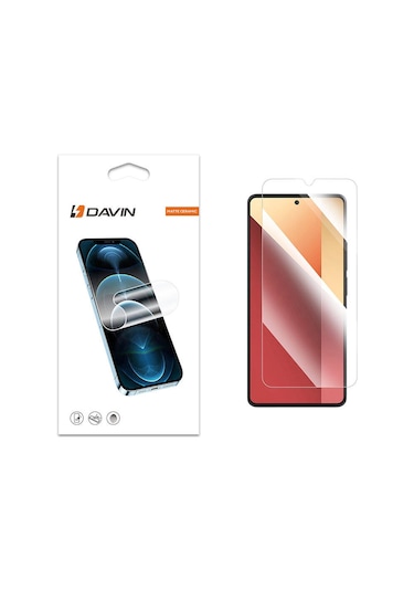 Kilifone - Redmi Note 13 Pro 4g Uyumlu - Ekran Koruyucu Davin Mat Seramik Ekran Koruyucu - Şeffaf