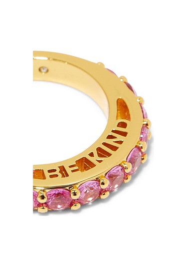 Be Kind Band Ring, Renkli Kristalli Yüzük Pembe