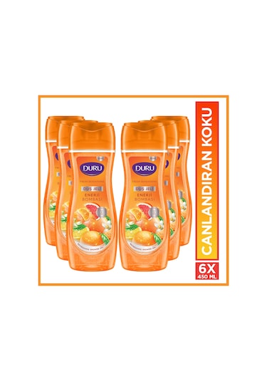 Duru Fresh Sensations Enerji Bombası Duş Jeli 6 x 450 ML