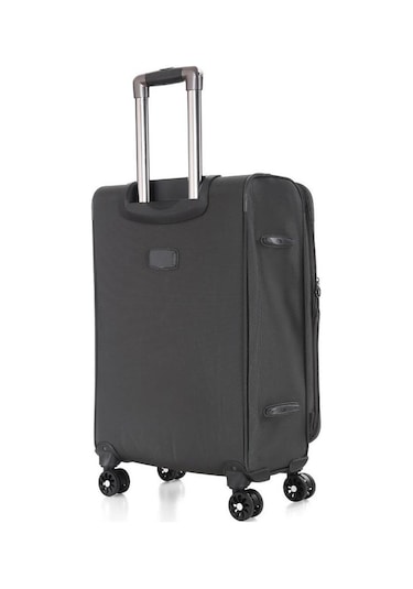 Ççs 620 Kumaş Orta Boy Valiz Gri Mavi