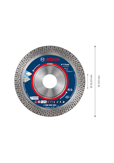 Bosch Expert Hardceramic Elmas Kesme Diski 115 X 22,23 X 1,4 X 10 Mm  - 2608900654