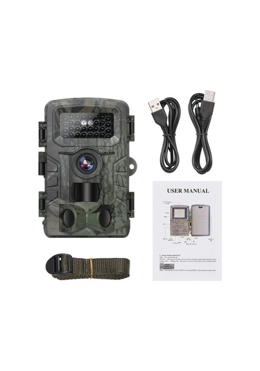 Dancemonkey 16mp Avcılık Kamerası, 1080p Ir Gece Görüşlü, Ip54 Su Geçirmez, 120 Geniş Açılı Video Kamera Çok Renkli