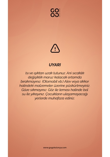 Gogo Love Kolonya 250ml Cam Şişe