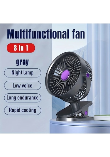 Willowhaven 2025 Tip B Mini Usb Klipsli Taşınabilir Fan Çok Fonksiyonlu Kamp Ofis Spor Hediyesi