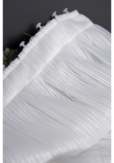 Zincir Desenli Gramajlı Lüx Tül Perde / Ölçünüze Özel Dikim