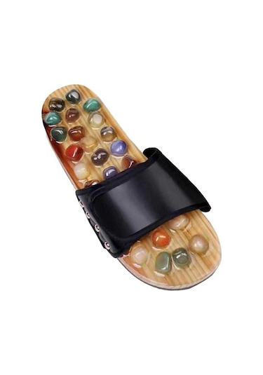 Artfulabode Yetişkinler Ve Yaşlılar Terlikleri Suntek Rahatlatıcı Masaj Akupunktur Siyah