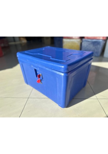 Motosiklet Pizza Servis Çantası Mavi 90 Litre Köşeli Mavi