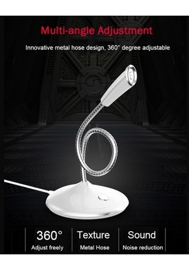 Wondernest Bk Masaüstü Deveboynu Ayarlanabilir Usb Ses Mikrofonu