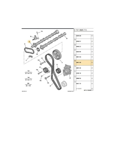 Eksantrik Egzoz Mili 307 308 407 508 C4 C5 Est40055-0801ae