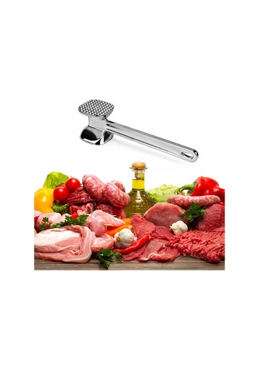 Et Tenderizer Çekiç Aracı Çift Taraflı Çiviler Et Tokmak Siyah Siyah