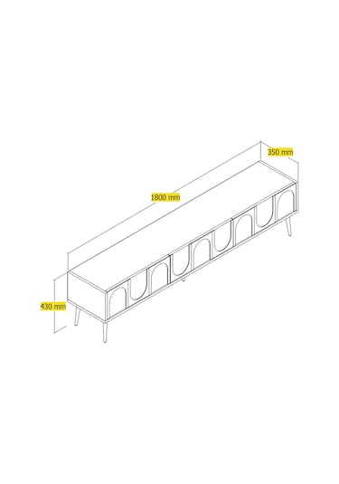 Variant Lyon Alt Tv Ünitesi - Krem / Ceviz