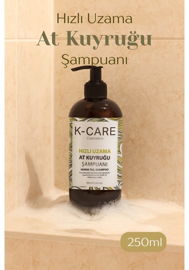 K K-care Cosmetics Hızlı Uzamaya Yardımcı At Kuyruğu Şampuan 250 ML
