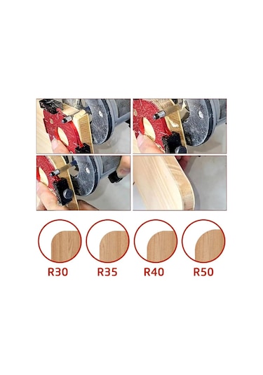 Rox Wood 0282 Alüminyum 4 Açılı Köşe Yönlendirici Freze Şablonu