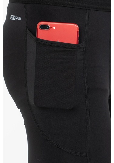 Maraton Active Slimfit Erkek Koşu Siyah Tayt 21966-siyah