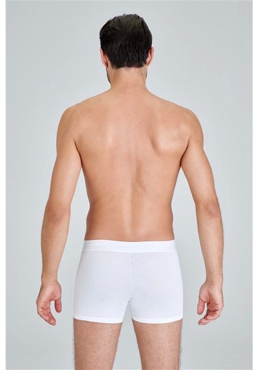 Kom Tight Erkek Short Boxer 2li Beyaz