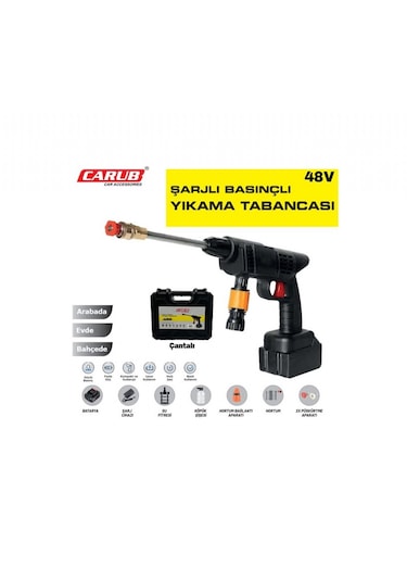 Carub Basınçlı Şarjlı Oto Yıkama Tabancası