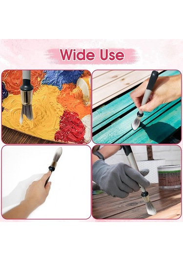 Xurunkeji Adet Küçük Boya Fırçası, Duvarlar, Rötuşlar, Süpürgelikler Ve Ev Duvar Köşeleri İçin Boya Fırçaları