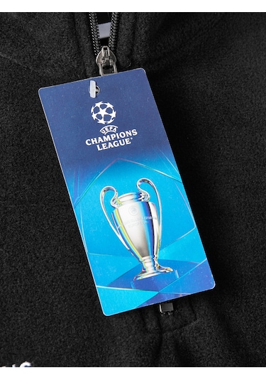 Galatasaray Ucl Erkek Yarım Zip Sweatshirt E252226 Siyah