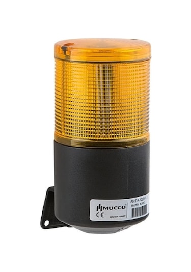 Mucco Snt-k7013-c1-3 ,sarı-12-24vac/dc,120db,çakar,tepe Lamba