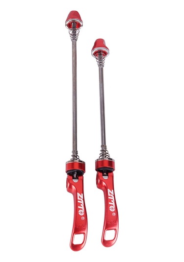Teltree Ztto Hafif Alüminyum Bisiklet Hızlı Açma Kolları - Ön Ve Arka Tekerlekler İçin Pratik Ve Güvenilir Çözüm Kırmızı