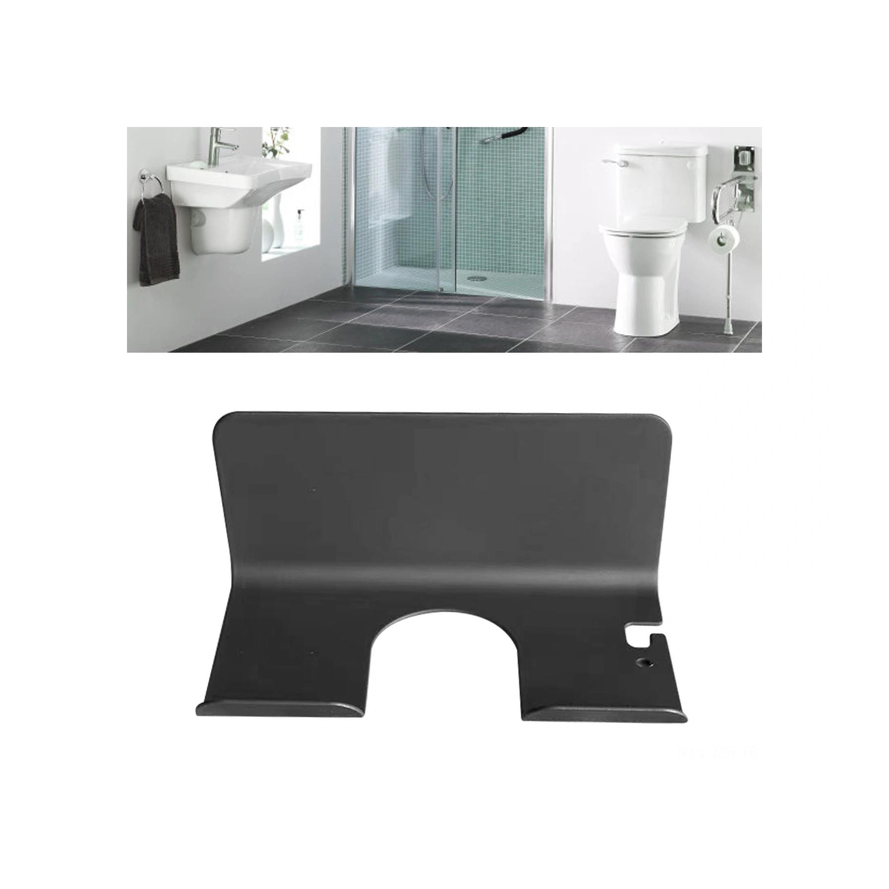 Geeroyoo Banyo Saç Kurutma Makinesi Tutucusu - Delme Yok Kurulum - Uzay Alüminyum - Saç Araçları İçin Depolama Ve Teli Çevirmeyi Önleme Diğer