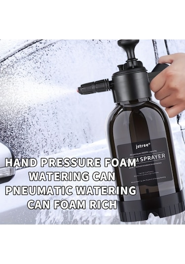 Tcherchı 2 L Ayarlanabilir Nozul El Tipi Yüksek Basınçlı Su Püskürtücü Siyah