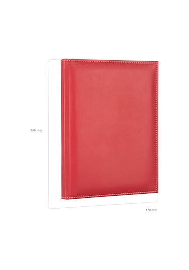 Deri Kapak Defter Ajanda Tarihsiz Kareli 17X24 Cm Siyah N11.93