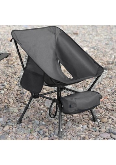 Bloomnest Yeni Tasarım Açık Hava Katlanır Kamp Sandalyesi - Krem Beyaz A748 Altın-siyah Altın - Siyah