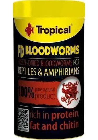 Tropical Fd Bloodworms Kan Kurdu 250ml 17gr