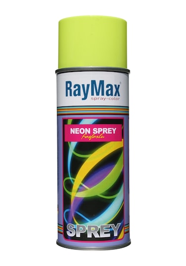 Raymax Neon Sprey Fosforlu Boya Sarı 400Ml