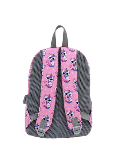 Superbag Kız Çocuk Ilkokul Çantası Unicorn Kedi Desenli Sırt Çantası Beslenmelik Ve Kalemlik 3'lü