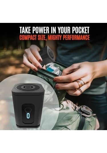 Boatshop1 Elektrikli Taşınabilir Mini Usb Hava Pompası 1 Adet 5 Hava Başlığı 1200mah Pil Kamp Bahçe Şişme Yatak