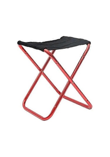 Bloomnest Altın Alüminyum Kamp Sandalyesi, Katlanır Balıkçılık Kamp Koltuğu, Hafif Ve Taşınabilir, Kırmızı Kırmızı