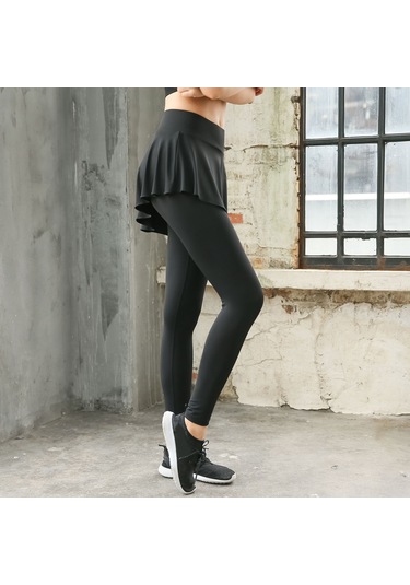 Geeroyoo Kadınlar İçin Spor Yoga Tulumu - Siyah, Yüksek Bel, Esnek Kumaş, Hızlı Kuruyan, Antrenman Ve Dans İçin Uygun M, Asya Bedeni SiYAH