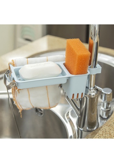 Periboia Musluğa Takılan Sünger Havlu Askısı Sabun Hazneli Mutfak Diğer