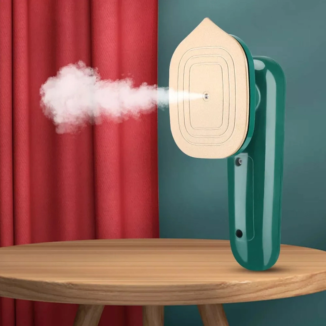 Xindoker Küçük Taşınabilir Ev Tipi Buharlı Ütü - Yeşil Renkli, Su Sızıntısı Olmayan, 2 Dakikada Isınır, 110-220v Avrupa Standartı