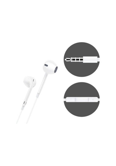 Jopus K50 İphone 6g\5g İle Uyumlu Mikrofonlu Kulaklık Beyaz Diğer