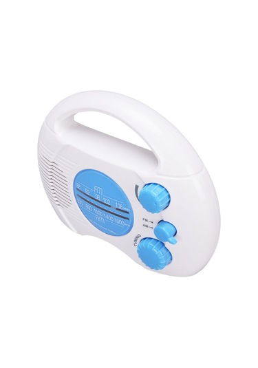 Xindoker Mavi Banyo Radyosu - Am/fm Çift Bantlı, Su Geçirmez, Taşınabilir, Kolay Kullanım, Elektronik Tünleme Diğer