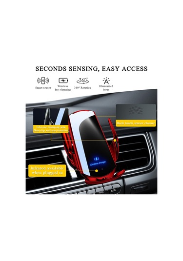Suofeng 15w Manyetik Araç Şarj Cihazı - Akıllı Sensörlü Hızlı Kablosuz Şarj Aparatı
