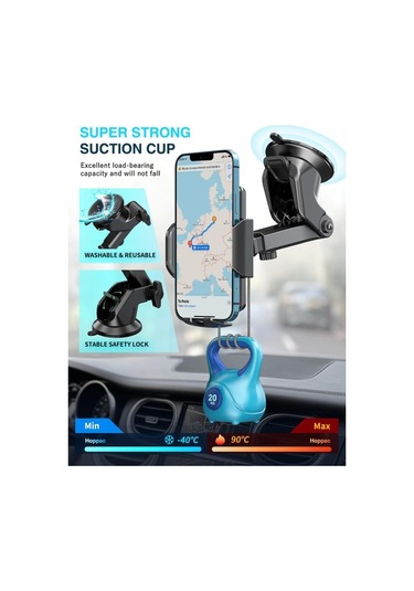 Araba Telefon Tutucu, Gösterge Paneli Ve Araba Ön C İçin Araba Telefon Tutucu, 360 Derece Dönüş, Tek Diğer